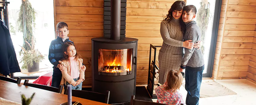 Morso Cast Iron Fireplace Insert Installation in San Fernando, California