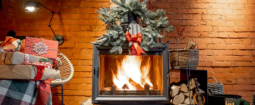 Travis Industries Linear Gas Fireplace Installation in San Fernando, California