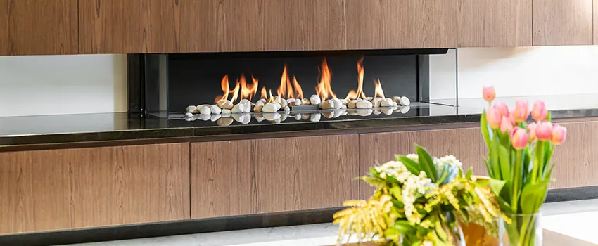 Double-height Fireplace Design Refurbishment in San Fernando, California
