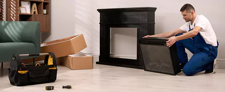 Old Rusted Metal Fireplace Repair And Replacement in San Fernando, CA